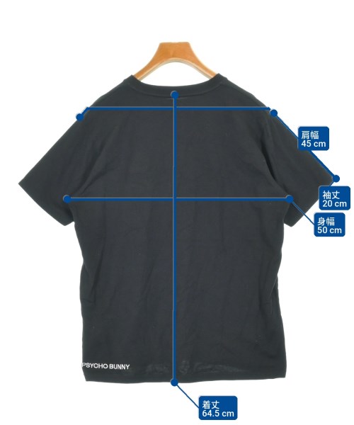 Psycho Bunny（サイコバニー）Tシャツ・カットソー 黒 サイズ:-(M位) メンズ/2200725937034