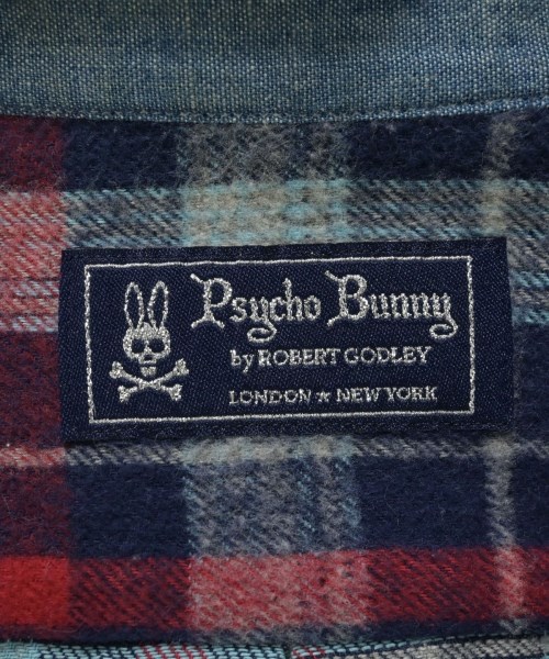 Psycho Bunny（サイコバニー）カジュアルシャツ 紺 サイズ:L メンズ/2200691416434