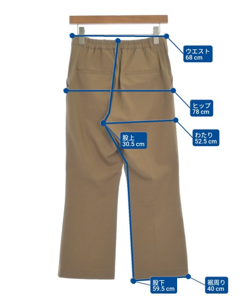 MAYSON GREY（メイソン　グレイ）スラックス 茶 サイズ:2(M位) レディース/2200618267019