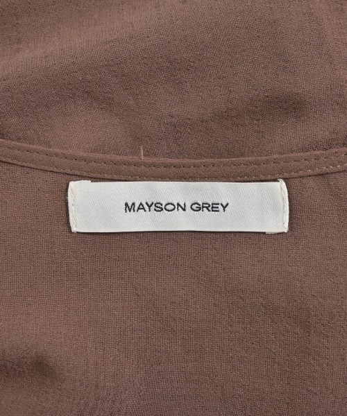 MAYSON GREY（メイソン　グレイ）シャツワンピース 茶 サイズ:2(M位) レディース/2200641785207