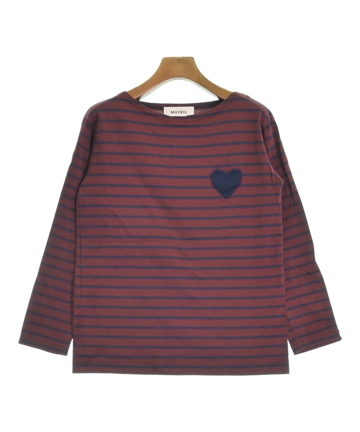 MUVEIL（ミュベール）Tシャツ・カットソー 赤 サイズ:36(S位