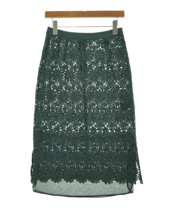 MUVEIL（ミュベール）ひざ丈スカート 緑 サイズ:40(M位) レディース