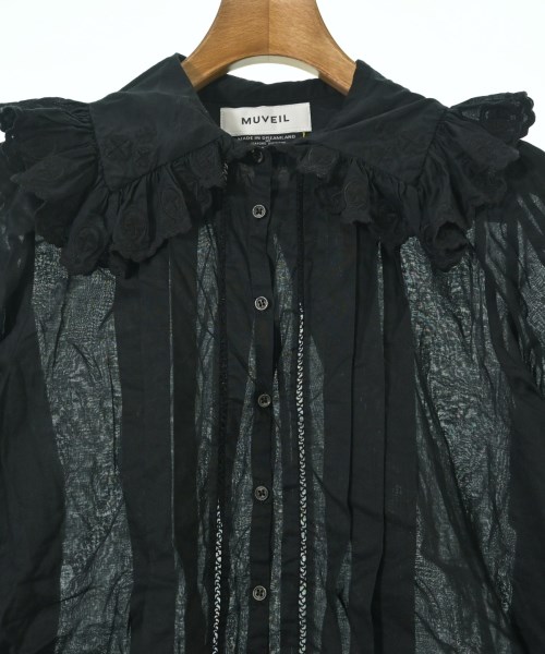 MUVEIL（ミュベール）カジュアルシャツ 黒 サイズ:38(M位) レディース/2200638139020