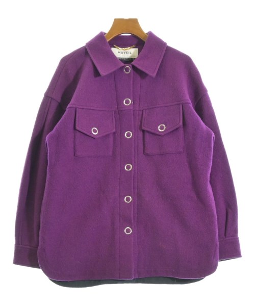 MUVEIL(ミュベール)カジュアルシャツ 紫 サイズ:36(S位)/2200638139037