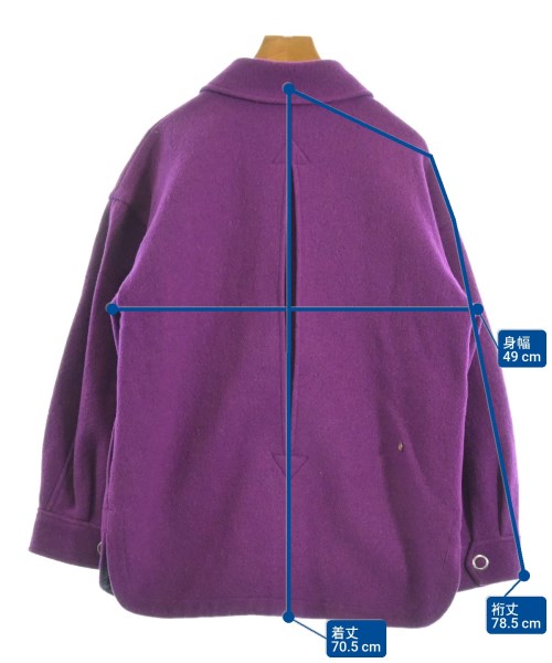 MUVEIL（ミュベール）カジュアルシャツ 紫 サイズ:36(S位) レディース/2200638139037