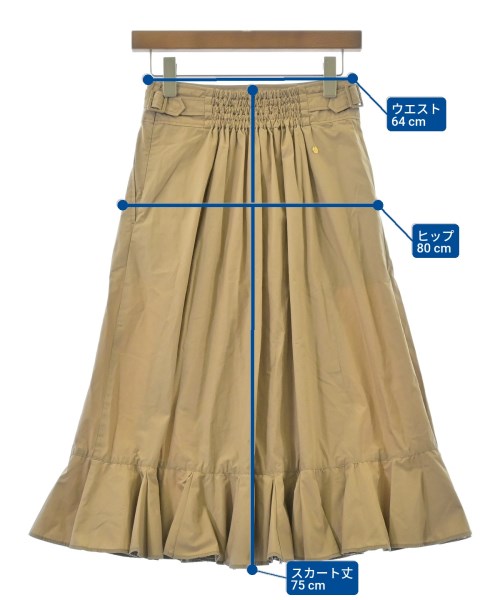 MUVEIL（ミュベール）ロング・マキシ丈スカート ベージュ サイズ:36(S位) レディース/2200631797029