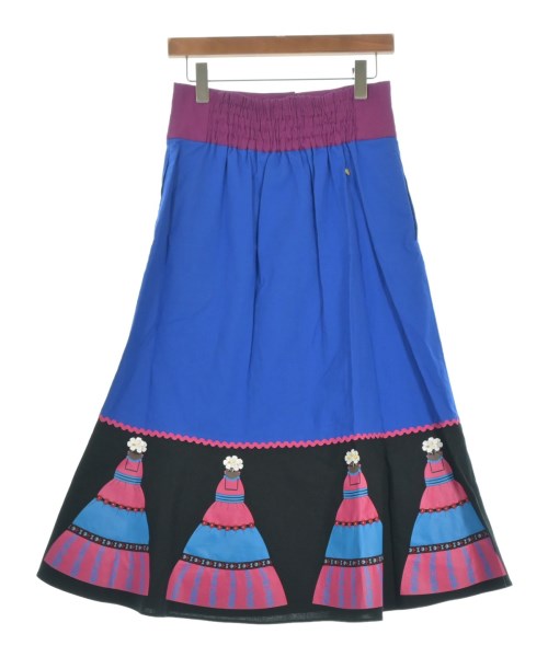 MUVEIL（ミュベール）ロング・マキシ丈スカート 青 サイズ:38(M位) レディース/2200644740012