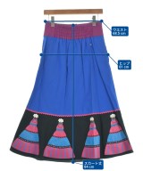 MUVEIL（ミュベール）ロング・マキシ丈スカート 青 サイズ:38(M位) レディース/2200644740012