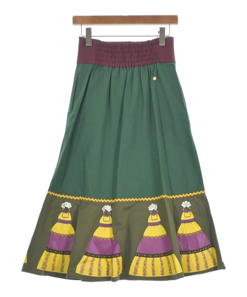 MUVEIL（ミュベール）ロング・マキシ丈スカート 緑 サイズ:36(S位) レディース/2200644740029