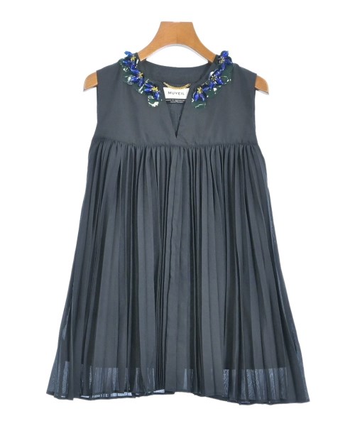 MUVEIL(ミュベール)ブラウス 紺 サイズ:36(S位)/2200644742832