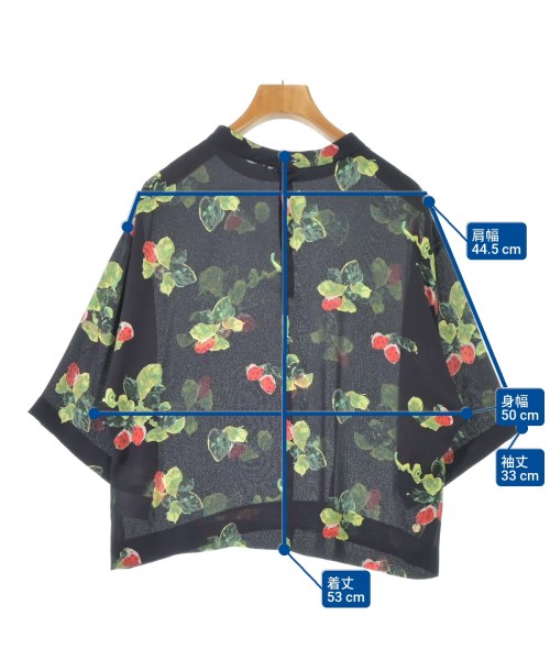 MUVEIL（ミュベール）ブラウス 紺 サイズ:36(S位) レディース/2200621666052