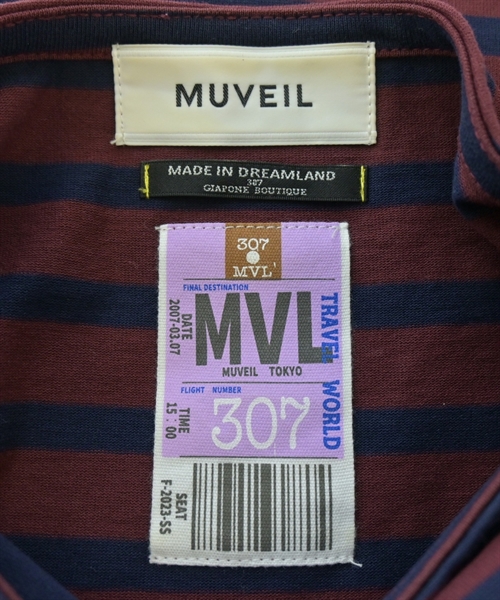 MUVEIL（ミュベール）Tシャツ・カットソー 赤 サイズ:40(M位) レディース/2200619574093