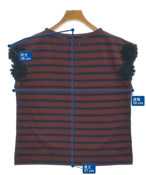 MUVEIL（ミュベール）Tシャツ・カットソー 赤 サイズ:40(M位) レディース/2200619574093