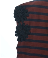 MUVEIL（ミュベール）Tシャツ・カットソー 赤 サイズ:40(M位) レディース/2200619574093