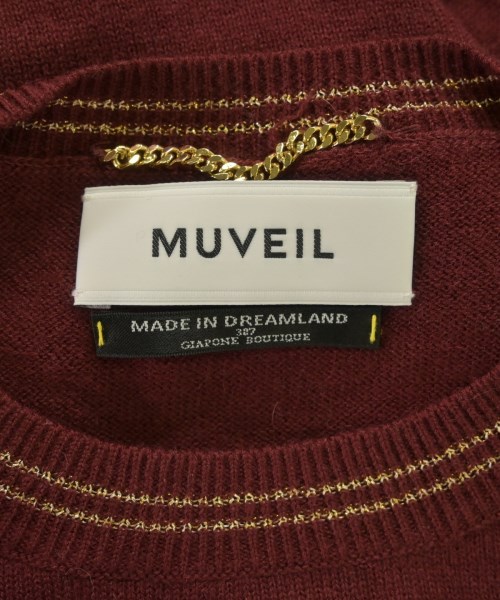 MUVEIL（ミュベール）ニット・セーター 赤 サイズ:38(M位) レディース/2200626642044