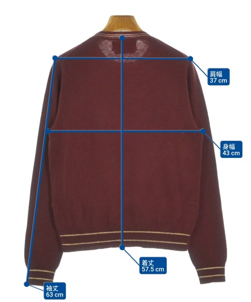 MUVEIL（ミュベール）ニット・セーター 赤 サイズ:38(M位) レディース/2200626642044