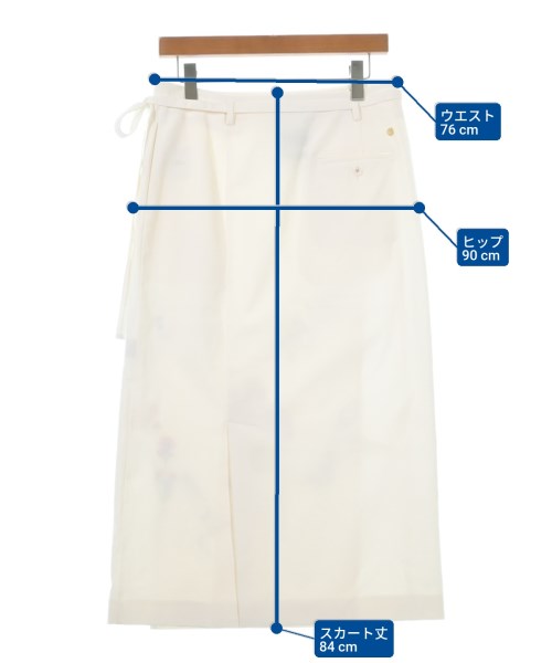 MUVEIL（ミュベール）ロング・マキシ丈スカート 白 サイズ:40(M位) レディース/2200615351339