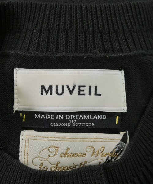MUVEIL（ミュベール）カーディガン 黒 サイズ:36(S位) レディース/2200618656028