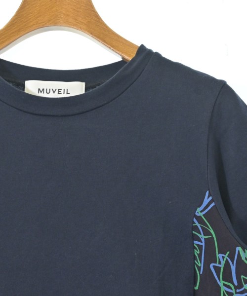 MUVEIL（ミュベール）Tシャツ・カットソー 紺 サイズ:36(S位) レディース/2200613685092