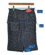 MUVEIL（ミュベール）ひざ丈スカート 紺 サイズ:36(S位) レディース/2200617876076