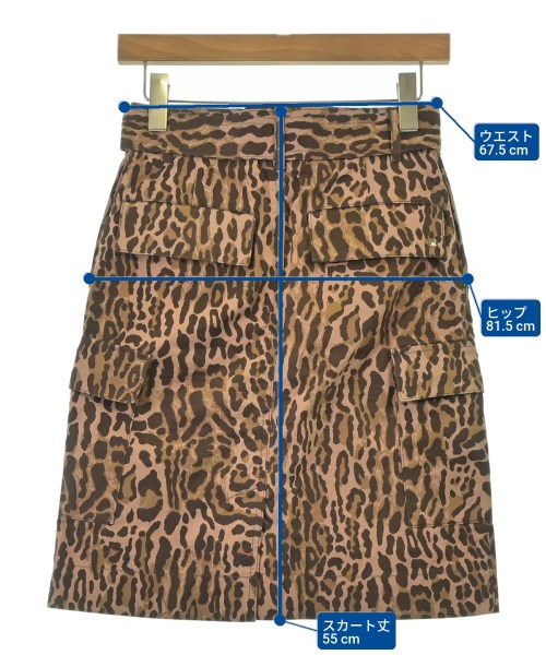 MUVEIL（ミュベール）ひざ丈スカート 茶 サイズ:36(S位) レディース/2200675208024