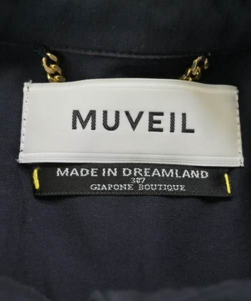 MUVEIL（ミュベール）カジュアルシャツ 紺 サイズ:36(S位) レディース/2200679962021