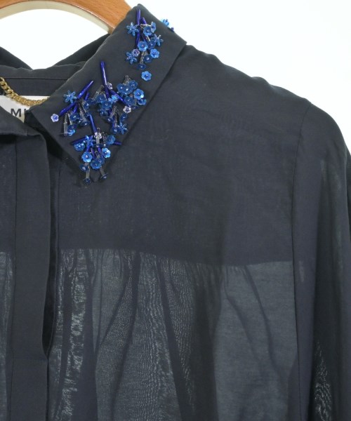 MUVEIL（ミュベール）カジュアルシャツ 紺 サイズ:36(S位) レディース/2200679962021