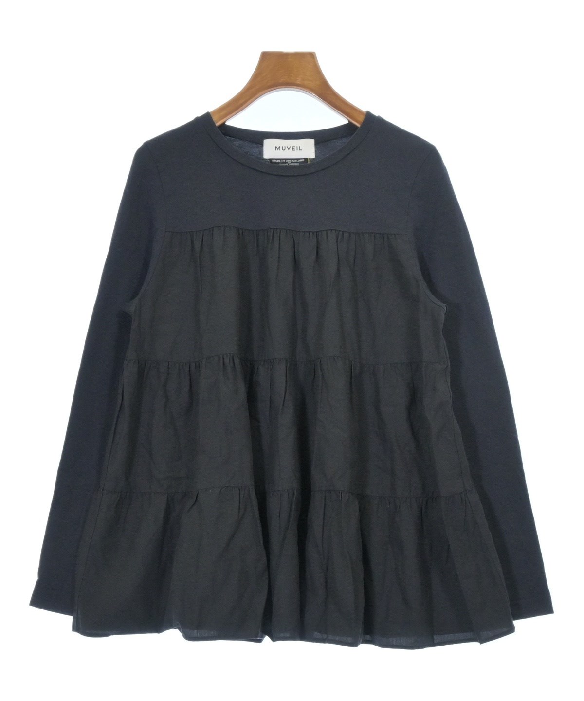 MUVEIL（ミュベール）Tシャツ・カットソー 紺 サイズ:38(M位