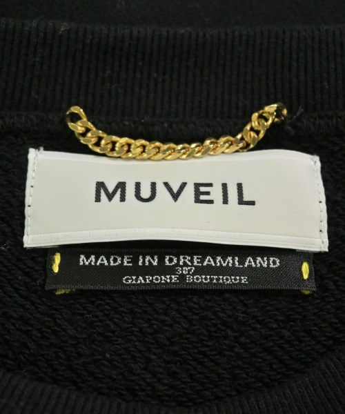MUVEIL（ミュベール）スウェット 黒 サイズ:36(S位) レディース/2200697266019