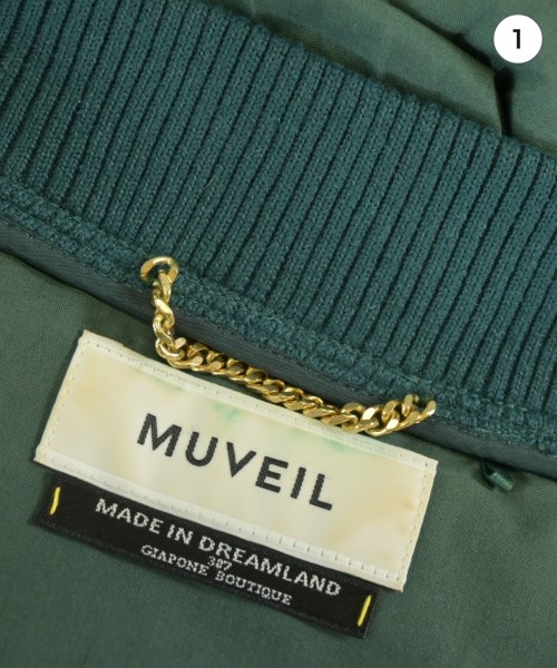 MUVEIL（ミュベール）ブルゾン 緑 サイズ:36(S位) レディース/2200698488076