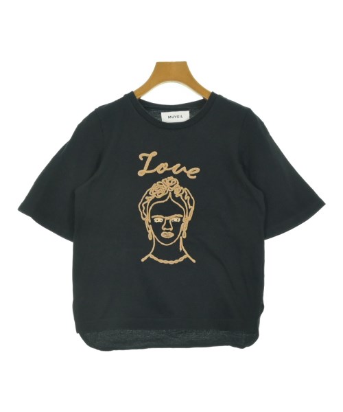 MUVEIL(ミュベール)Tシャツ・カットソー 黒 サイズ:36(S位)/2200652782011