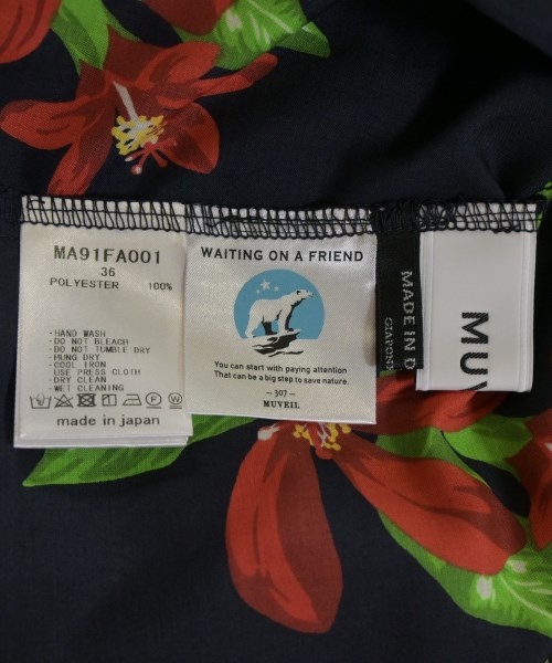 MUVEIL（ミュベール）ワンピース 紺 サイズ:36(S位) レディース/2200649552061