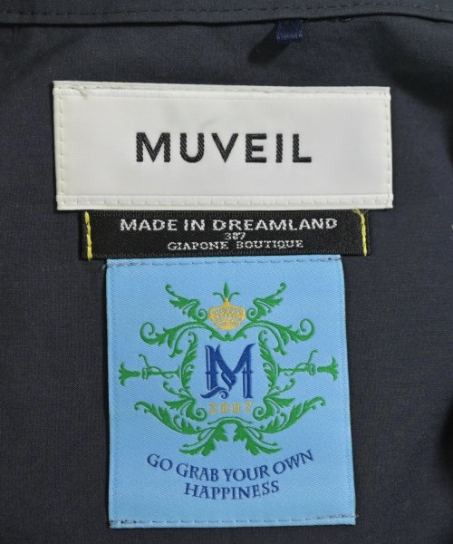 MUVEIL（ミュベール）ブラウス 紺 サイズ:38(M位) レディース/2200652981056