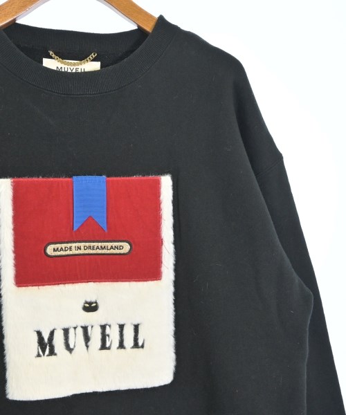 MUVEIL（ミュベール）スウェット 黒 サイズ:38(M位) レディース/2200659304063