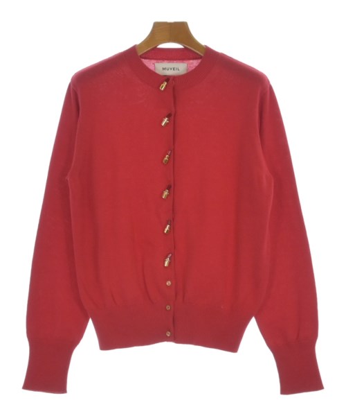 MUVEIL(ミュベール)カーディガン 赤 サイズ:38(M位)/2200659153036