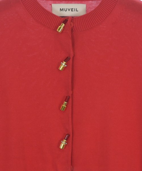 MUVEIL（ミュベール）カーディガン 赤 サイズ:38(M位) レディース/2200659153036