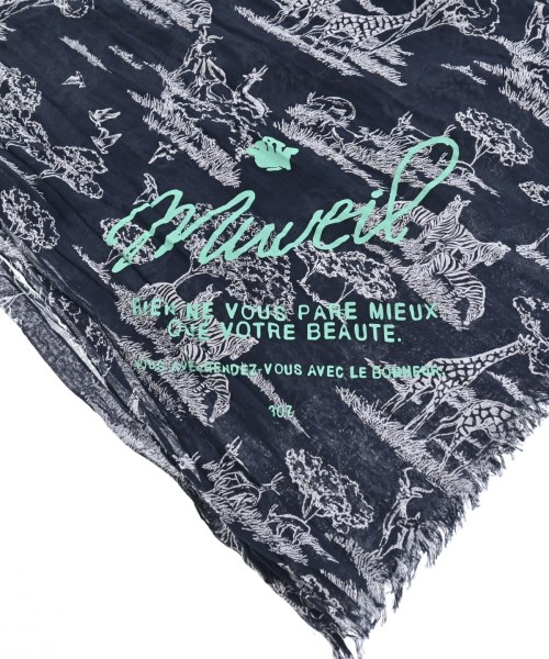 MUVEIL（ミュベール）ストール 紺 サイズ:- レディース/2200645875027