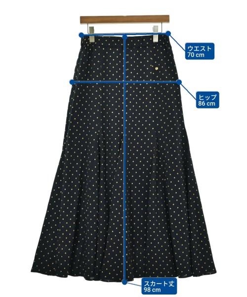 MUVEIL（ミュベール）ロング・マキシ丈スカート 紺 サイズ:40(M位) レディース/2200633291686