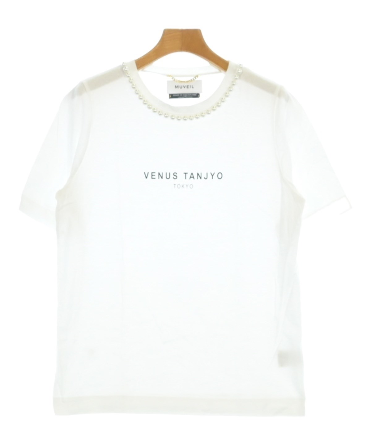 MUVEIL - MUVEIL ミュベール スウェット 40(M位) 白 【古着】【中古】 MUVEIL（ミュベール）Tシャツ・カットソー 白 サイズ:38(M位