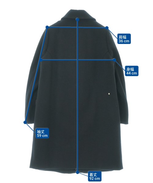 MUVEIL（ミュベール）ステンカラーコート 紺 サイズ:36(S位) レディース/2200688033019