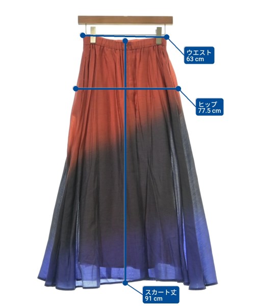 AULA AILA（アウラアイラ）ロング・マキシ丈スカート オレンジ サイズ:0(XS位) レディース/2200588578061