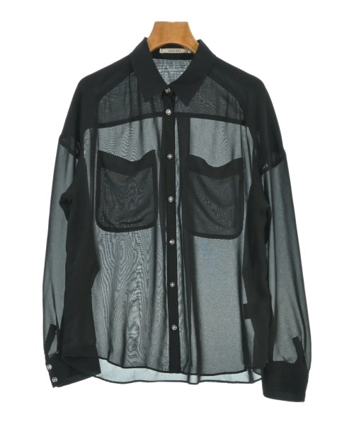 AULA AILA(アウラアイラ)カジュアルシャツ 黒 サイズ:0(XS位)/2200680136053