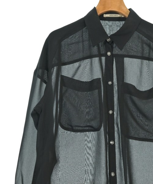 AULA AILA（アウラアイラ）カジュアルシャツ 黒 サイズ:0(XS位) レディース/2200680136053