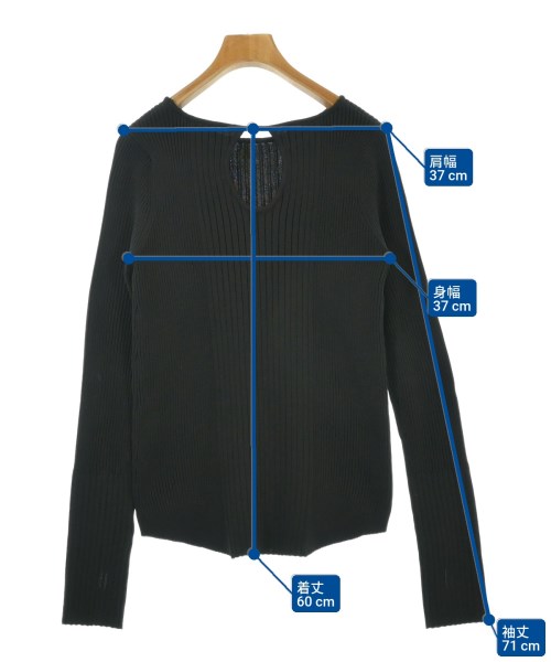 AULA AILA（アウラアイラ）ニット・セーター 黒 サイズ:0(XS位) レディース/2200649497188