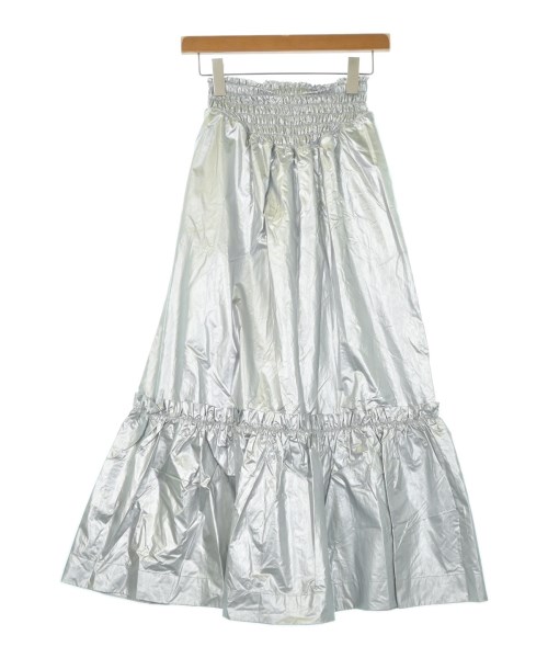 AULA AILA(アウラアイラ)ロング・マキシ丈スカート シルバー サイズ:1(S位)/2200631873129
