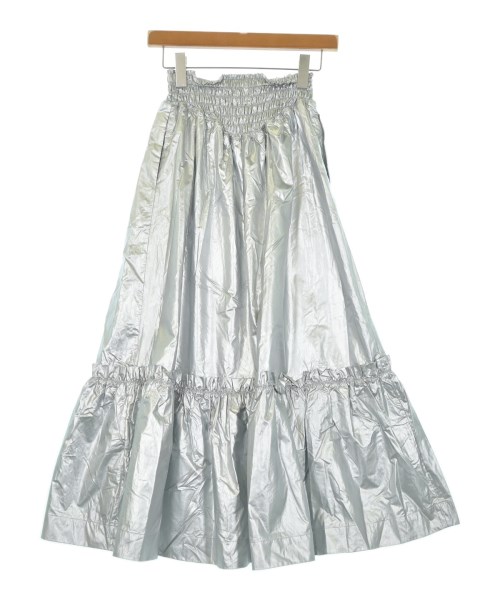 AULA AILA（アウラアイラ）ロング・マキシ丈スカート シルバー サイズ:1(S位) レディース/2200631873129