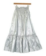 AULA AILA（アウラアイラ）ロング・マキシ丈スカート シルバー サイズ:1(S位) レディース/2200631873129