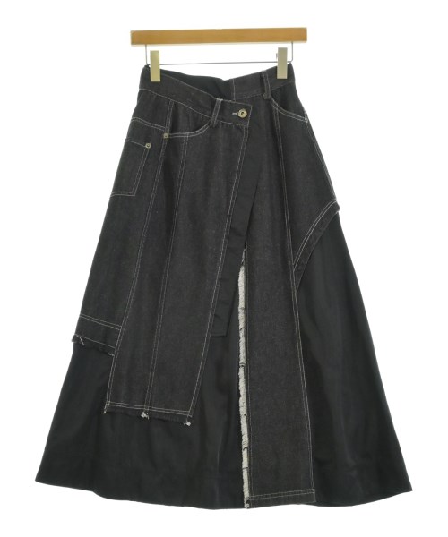 AULA AILA(アウラアイラ)ロング・マキシ丈スカート 黒 サイズ:0(XS位)/2200653106014