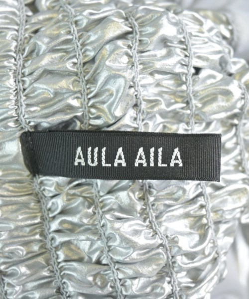 AULA AILA（アウラアイラ）ロング・マキシ丈スカート シルバー サイズ:1(S位) レディース/2200702893117