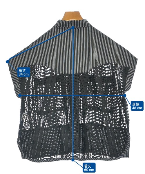 AULA AILA（アウラアイラ）カジュアルシャツ 黒 サイズ:0(XS位) レディース/2200666852052